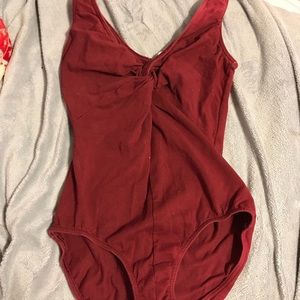 Maroon Body Suit